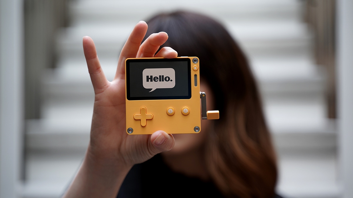 Playdate in the hands of an owner Playdate in the hands of an owner