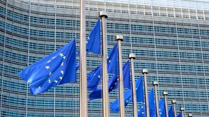 Raising of the European flag in front of the Berlaymont building to mark the anniversary of its creation Raising of the European flag in front of the Berlaymont building to mark the anniversary of its creation