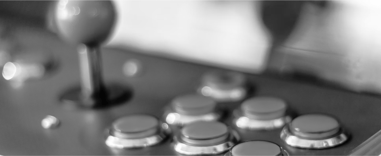 A fighting game stick. A fighting game stick.