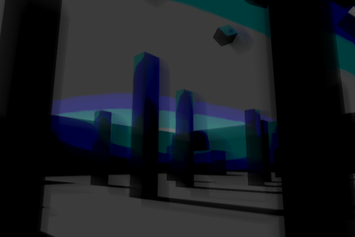 A blurry image of in-game geometry. A blurry image of in-game geometry.