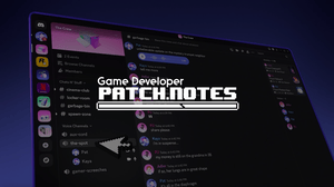 The Patch Notes logo (white) overlaid on a render of the Discord chat platform The Patch Notes logo (white) overlaid on a render of the Discord chat platform
