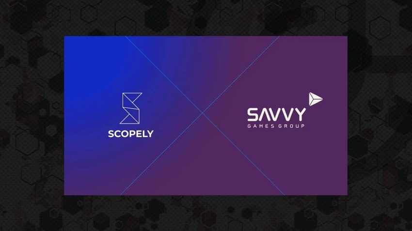 The logos of Scopely and Savvy Games Group.