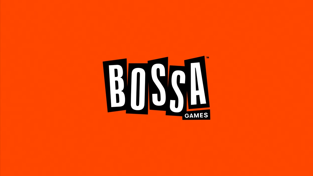 The Bossa Games logo on an orange background The Bossa Games logo on an orange background