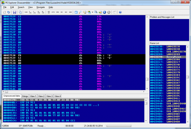Reverse engineering the binary data format for Star Wars: Yoda Stories