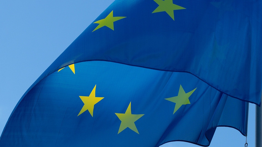 A picture of the EU flag