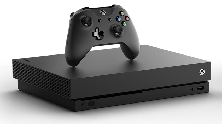 Screenshot of Microsoft's Xbox One X console.