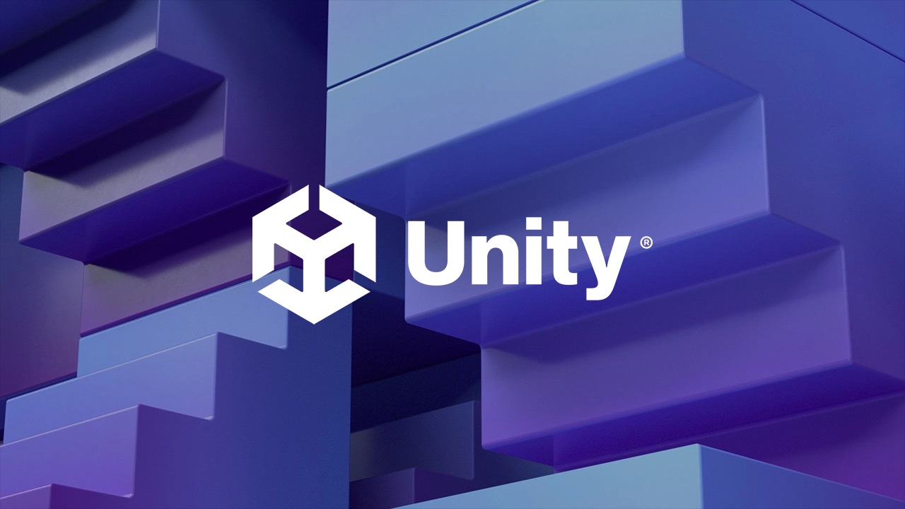 The Unity logo overlaid on a stylised background The Unity logo overlaid on a stylised background