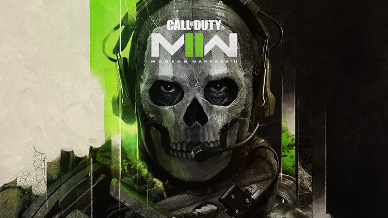 Ghost in the cover art for Infinity Ward's Call of Duty: Modern Warfare II.