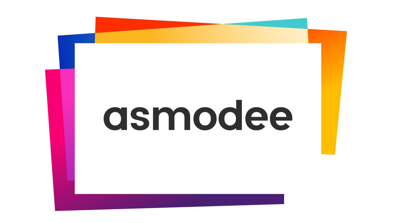 The logo for Asmodee. The logo for Asmodee.