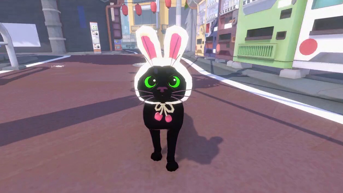 Little kitty wearing a bunny hat Little kitty wearing a bunny hat