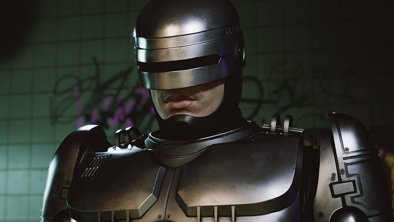 A screenshot of RoboCop from RoboCop: Rogue City A screenshot of RoboCop from RoboCop: Rogue City