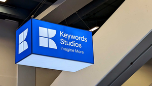 A Keywords Studios banner at GDC 2024 A Keywords Studios banner at GDC 2024
