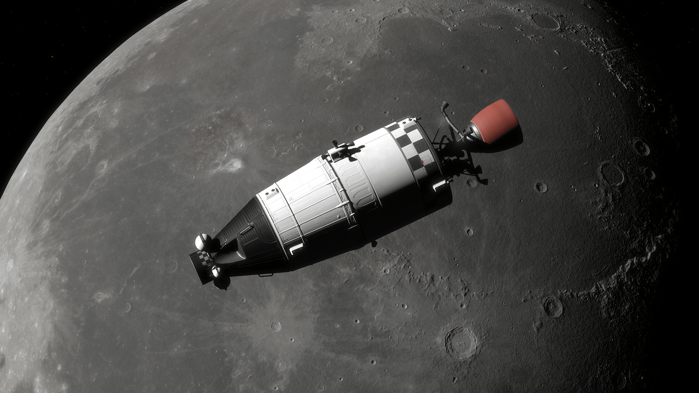 A moon lander in Kitten Space Agency A moon lander in Kitten Space Agency
