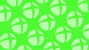The Xbox logo repeating on a vibrant neon green background The Xbox logo repeating on a vibrant neon green background