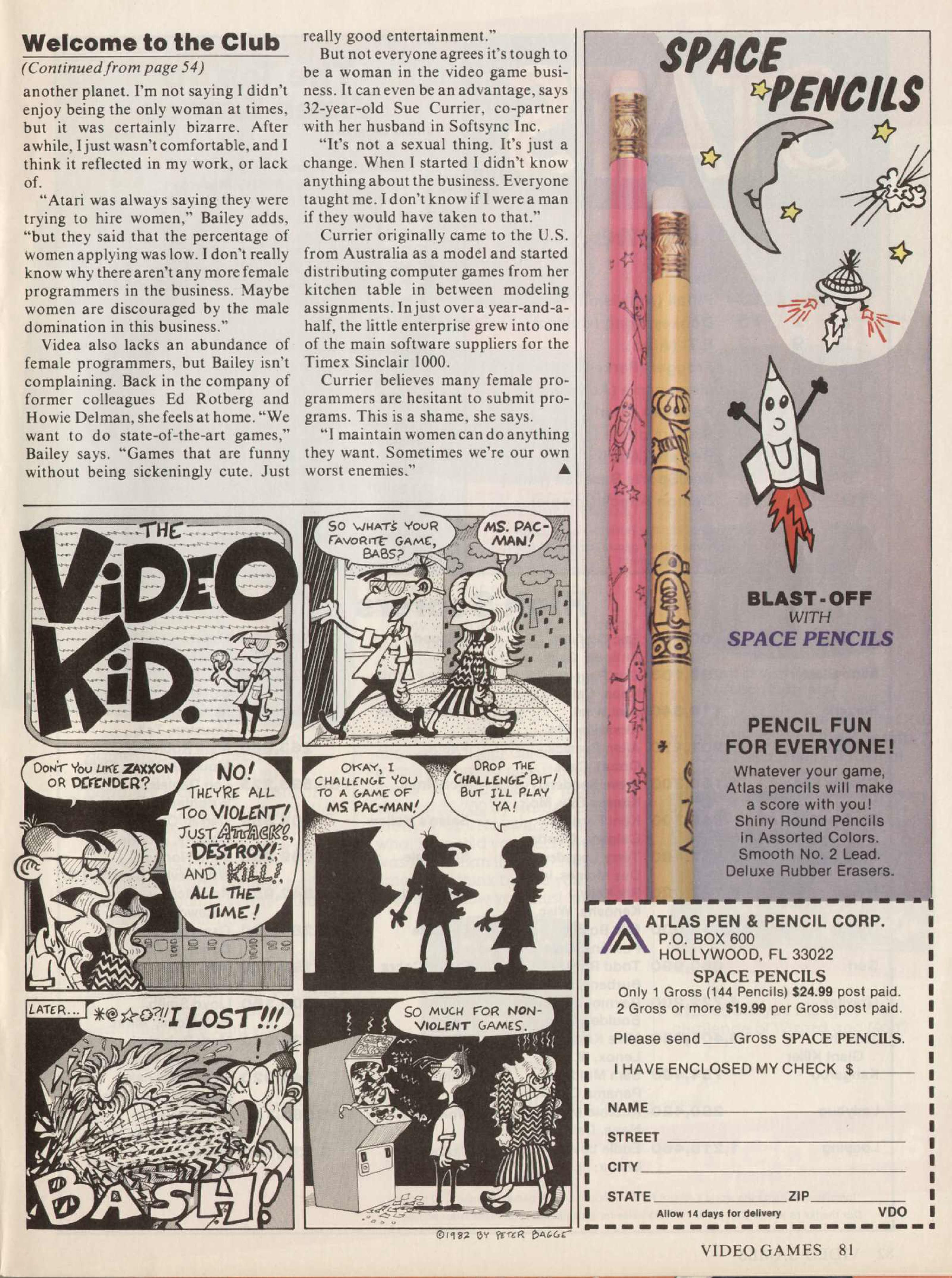 Welcome to the club - Women in Video Games, Circa 1983.