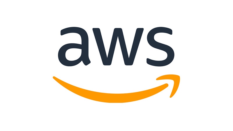 The logo for Amazon Web Services.