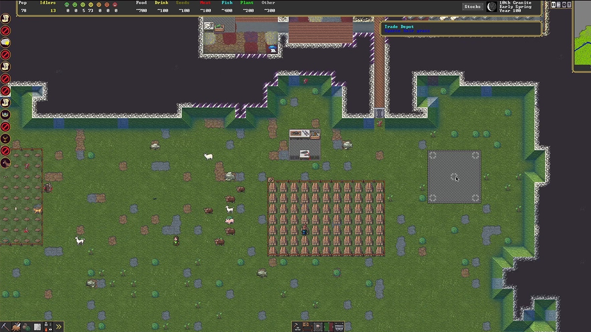 A screenshot from Dwarf Fortress A screenshot from Dwarf Fortress