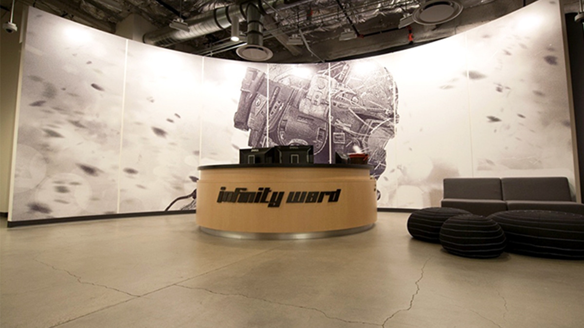 A photograph of the Infinity Ward office A photograph of the Infinity Ward office