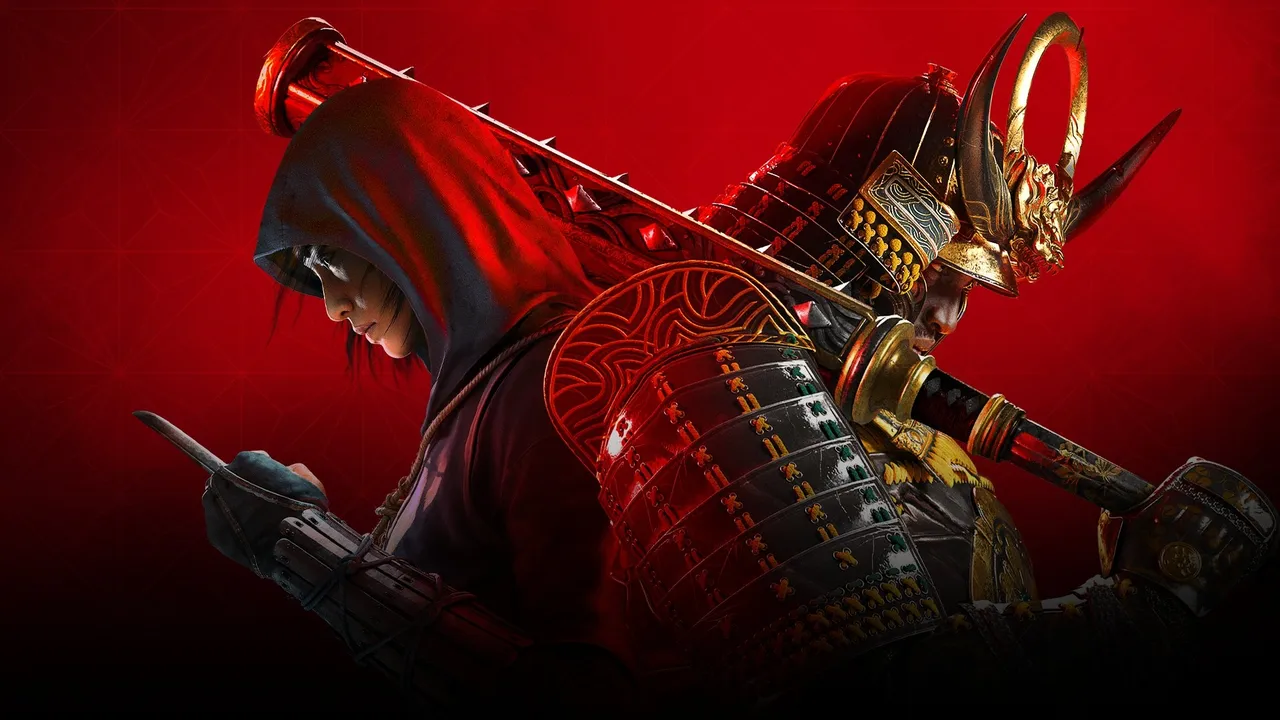 Key art of Assassin's Creed Shadows, showing both protagonists posing back to back Key art of Assassin's Creed Shadows, showing both protagonists posing back to back