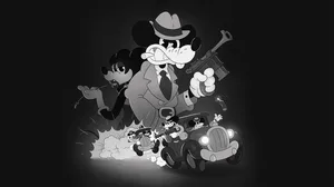 Key art from Mouse: P.I. For Hire showing its hero, Jack Pepper, a femme fatale, and a car chase. Key art from Mouse: P.I. For Hire showing its hero, Jack Pepper, a femme fatale, and a car chase.