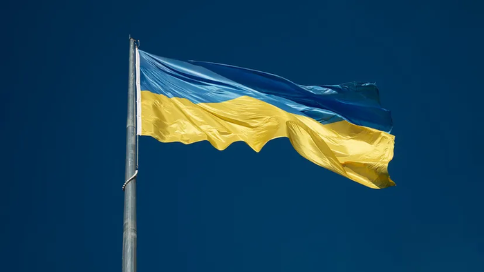 The Ukrainian flag