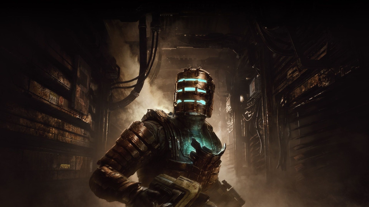 The main character of Dead Space, posing in front of dangers The main character of Dead Space, posing in front of dangers