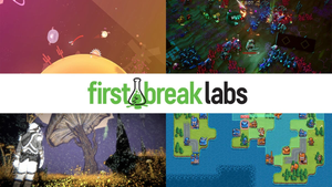 Graphic showing the first four games from indie publisher First Break Labs. Graphic showing the first four games from indie publisher First Break Labs.