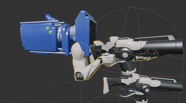 Camera with arms and weapon in UE4