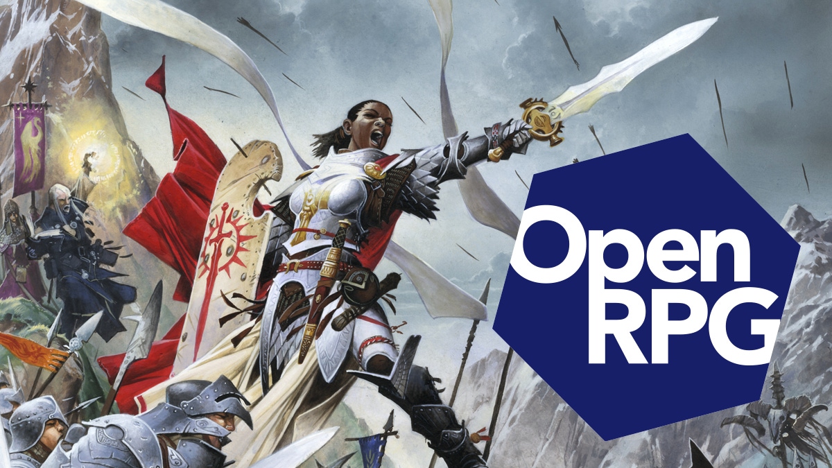 Artwork showcasing the new Open RPG license logo Artwork showcasing the new Open RPG license logo