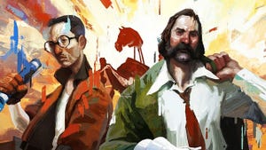 Kim and Harry in key art for 2019's Disco Elysium.