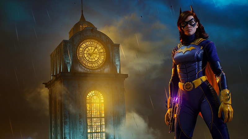 A screenshot of Batgirl in Gotham Knights. A screenshot of Batgirl in Gotham Knights.