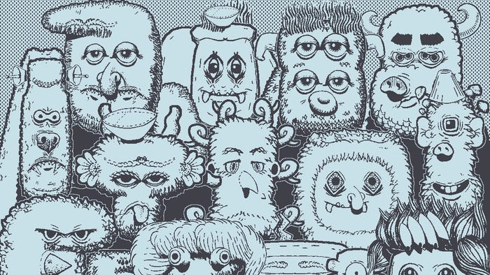 A screenshot of Mars after Midnight, showing off a weird array of monsters. A screenshot of Mars after Midnight, showing off a weird array of monsters.
