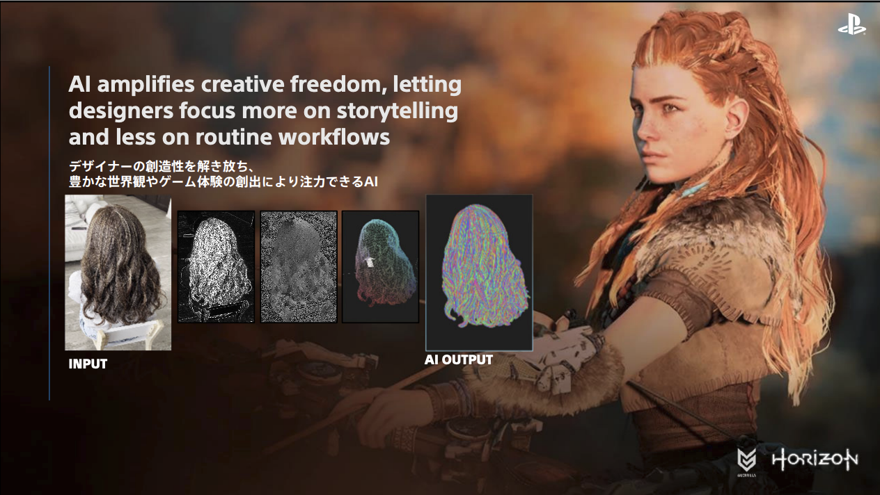 AI generation for hair models in Horizon Zero Dawn Remastered