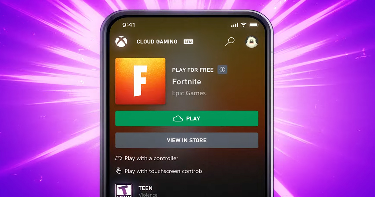 Fortnite retorna ao iOS e iPadOS de forma gratuita pelo Xbox Cloud