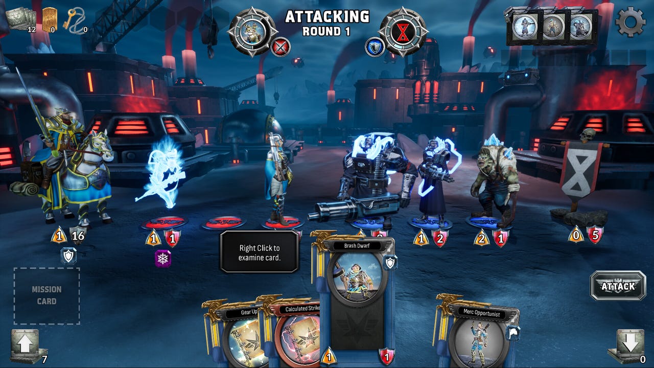 A screenshot from Dragon Front: Adventures. Fantasy soldiers line up for battle. A screenshot from Dragon Front: Adventures. Fantasy soldiers line up for battle.