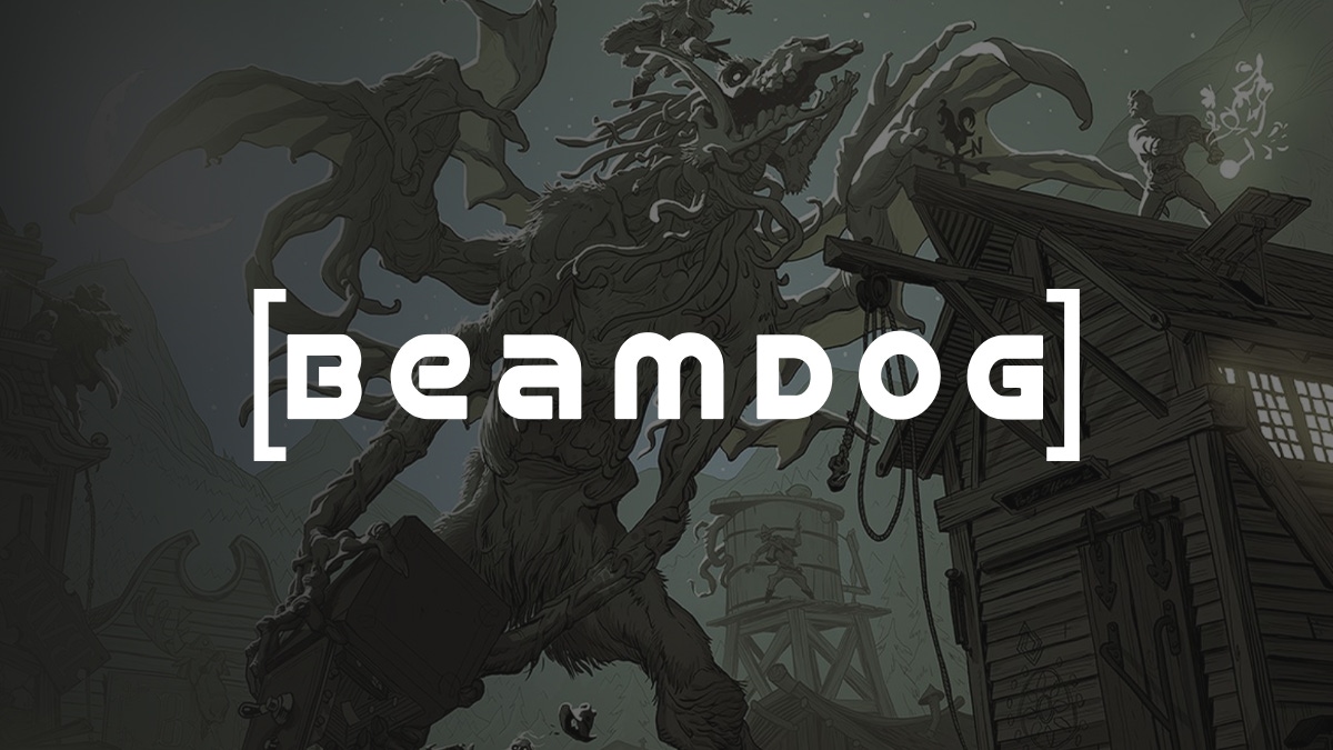 The Beamdog logo on some black and white fantasy artwork The Beamdog logo on some black and white fantasy artwork