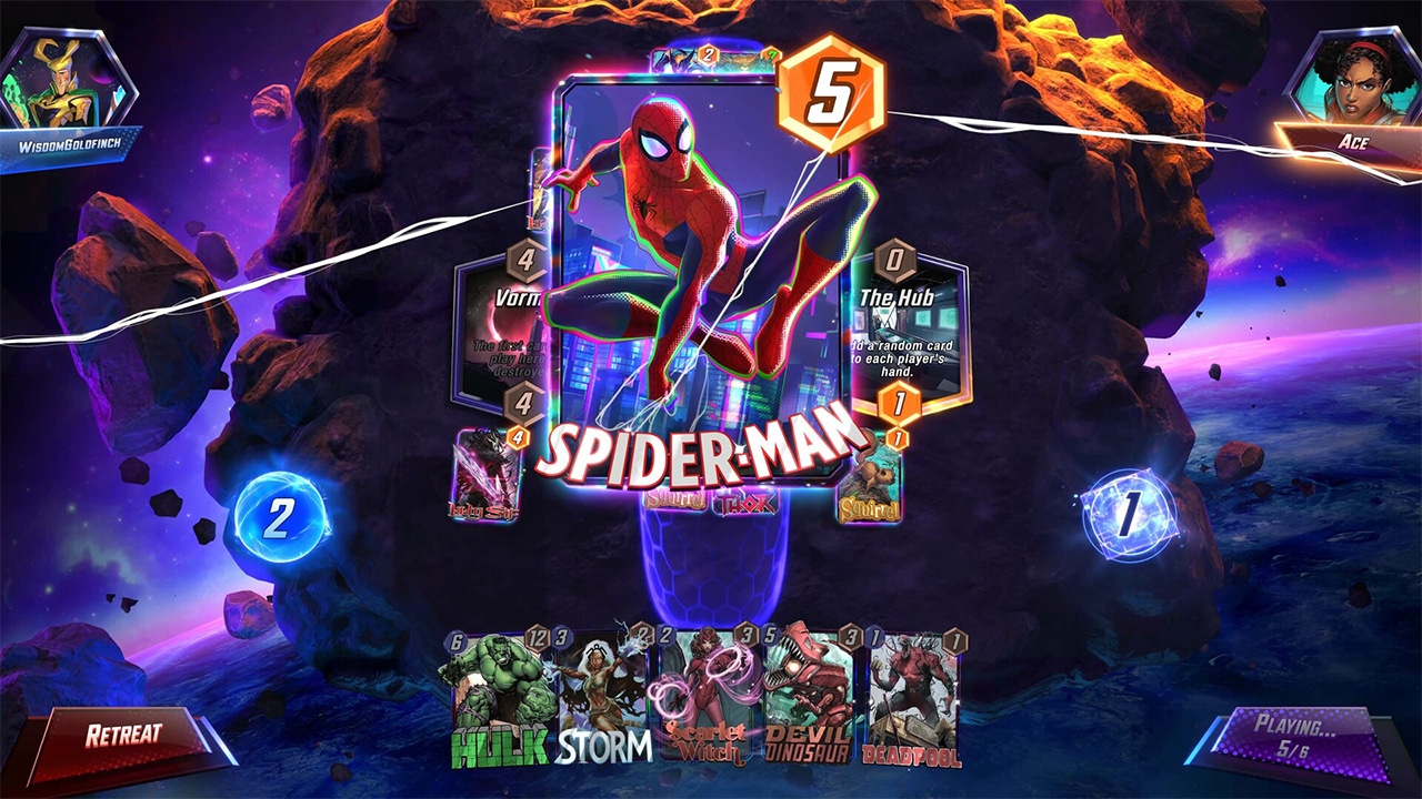A screenshot from Marvel Snap A screenshot from Marvel Snap