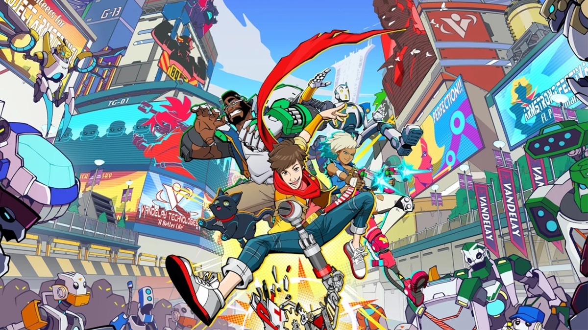Key art for Tango Gameworks' Hi-Fi Rush showing Chai and the game's cast. Key art for Tango Gameworks' Hi-Fi Rush showing Chai and the game's cast.