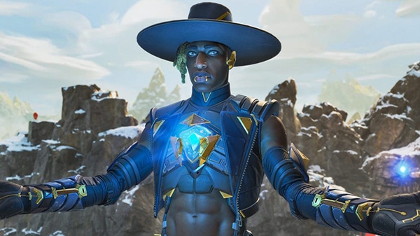A screenshot of Seer, a character from Apex Legends. A screenshot of Seer, a character from Apex Legends.