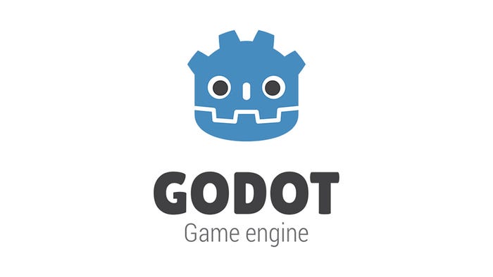 The logo for Godot Game Engine: A blue robot head. The logo for Godot Game Engine: A blue robot head.