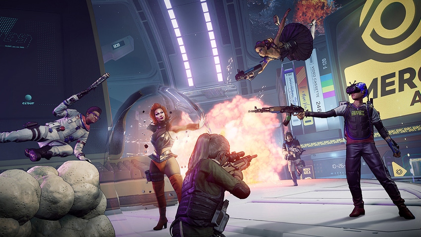 A screenshot from Hyenas showing players battling it out