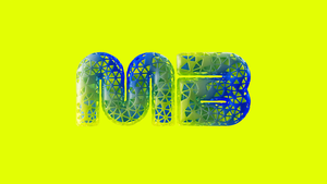 The Megabit logo on an acid green background