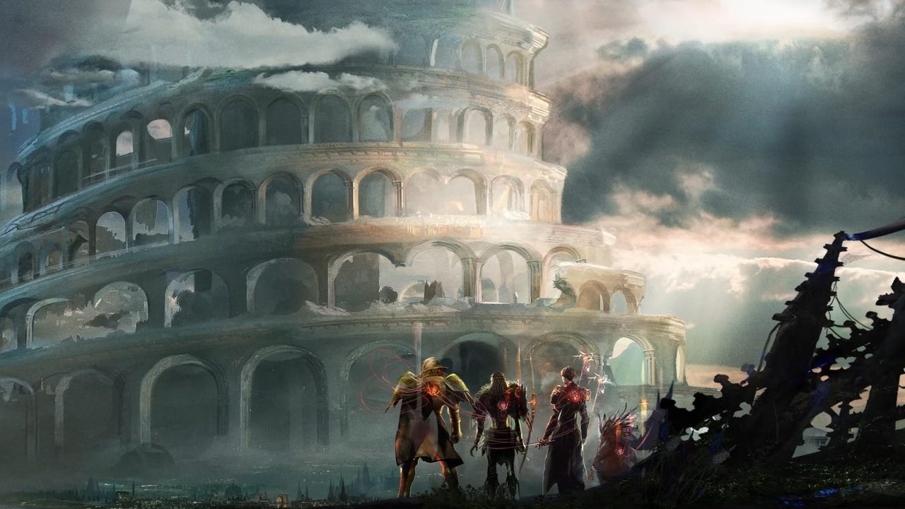 Babylon's Fall 游戏截图,展示游戏界面和角色动作