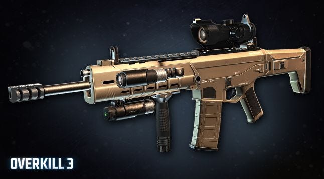 Overkill 3 - ACR final look with attachments.