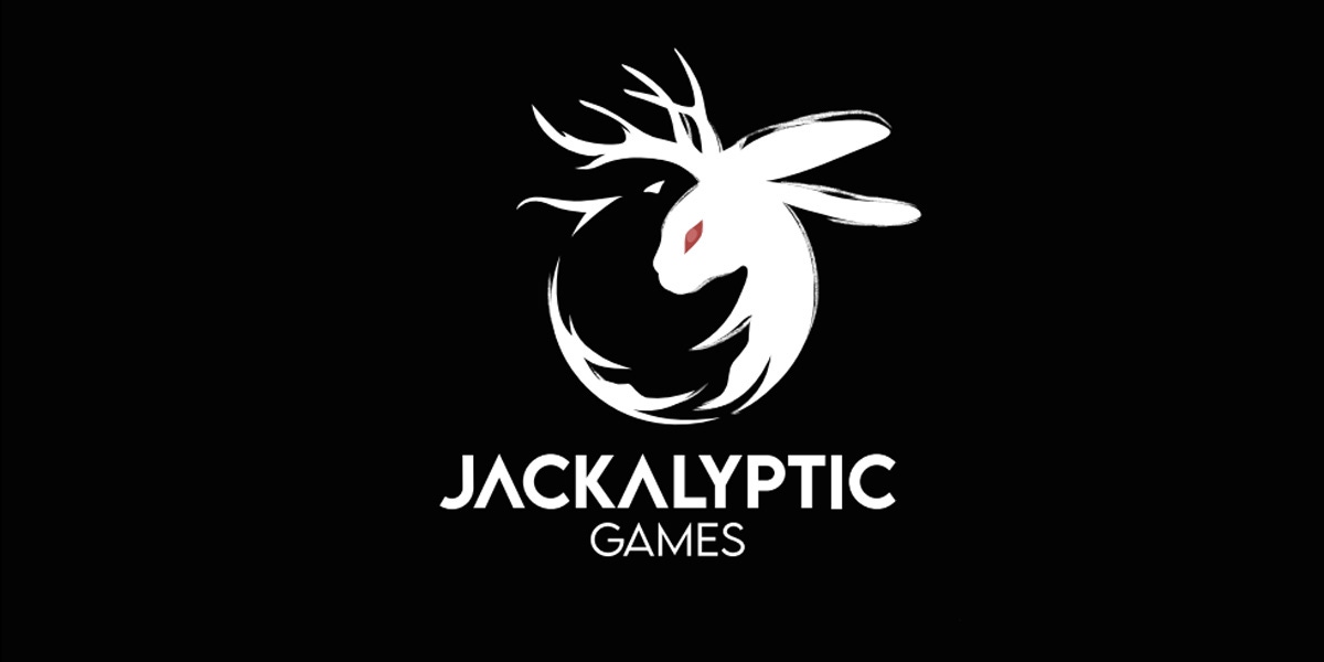 Logo for game developer Jackalyptic Games. Logo for game developer Jackalyptic Games.