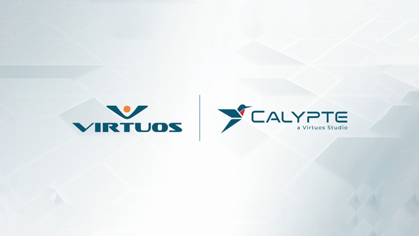 The logos for Virtuos and Calypte