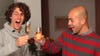 Adriaan and Bojan with champagne after founding Game Oven on November 18, 2011.