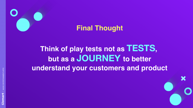 The Importance of Playtests