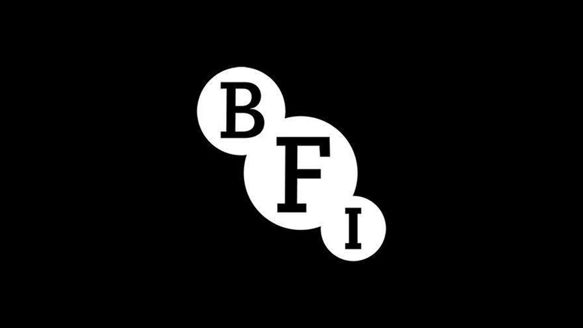 The BFI logo on a black background