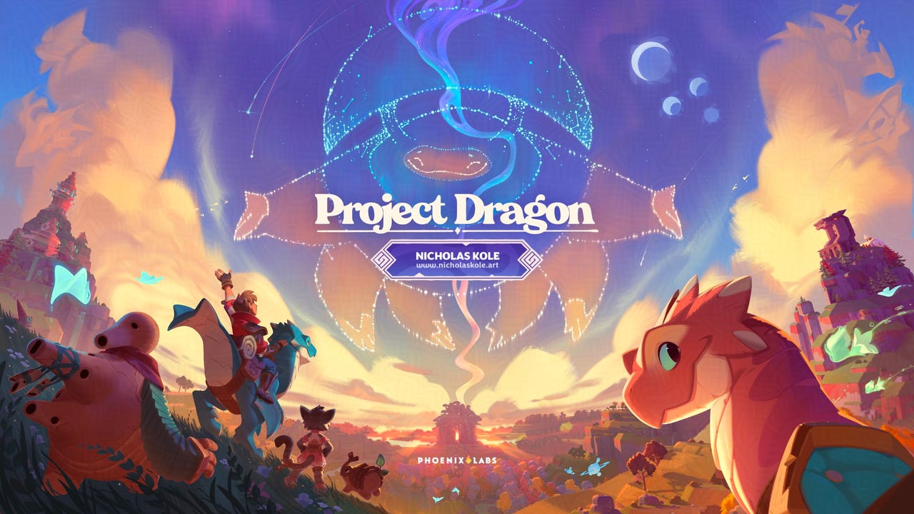 《Project Dragon》概念图,展示未来多角色互动的游戏场景